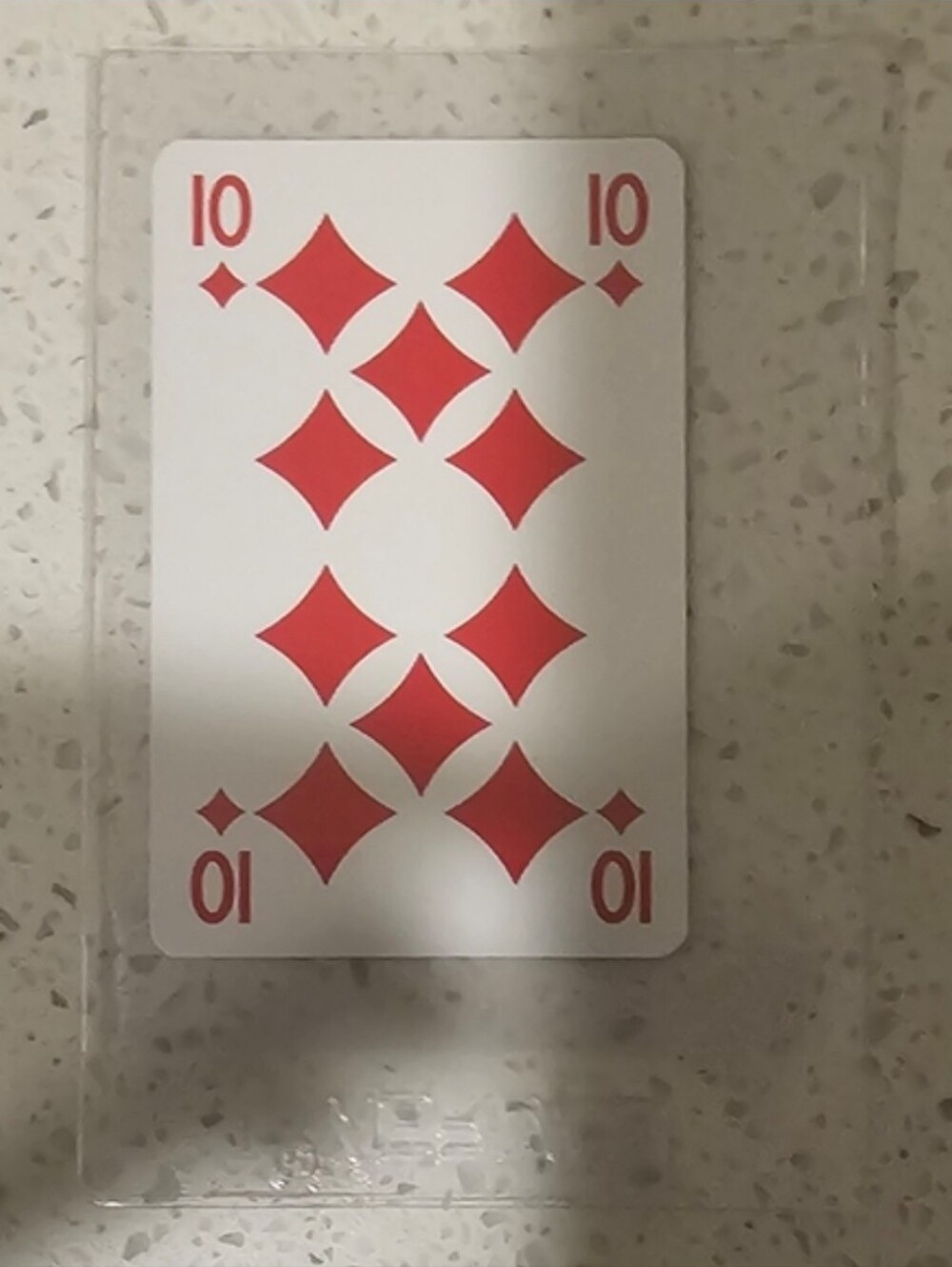 Red Diamond Ten Playing Card